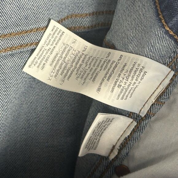 Madewell Jeans Women 32 Blue Skinny 10 inch High-Rise Tapered Stretch Brinville - Picture 7 of 14